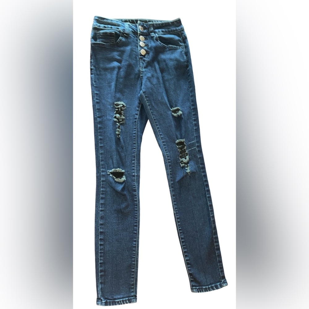 V.I.P. Women’s Size 0 Distressed Skinny Jeans